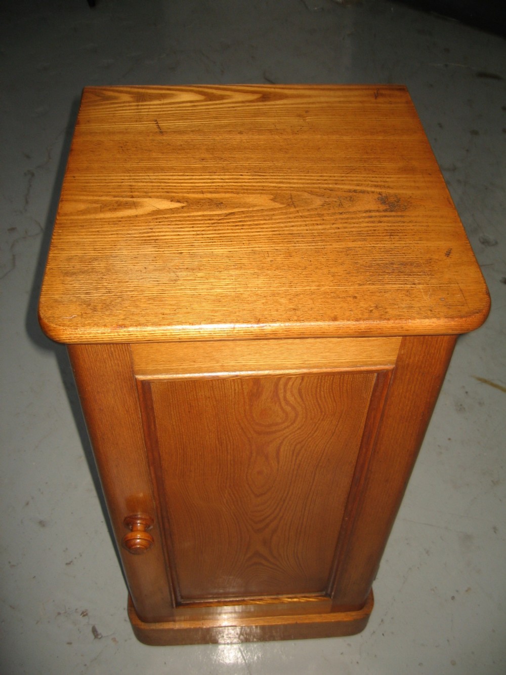 Victorian ash wood bed side cabinet View III