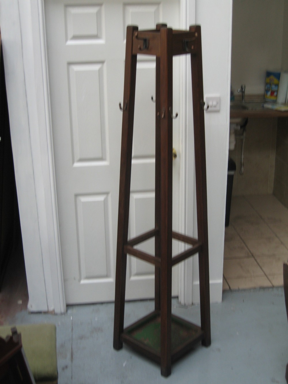 Hat  coat and walking stick stand View VI