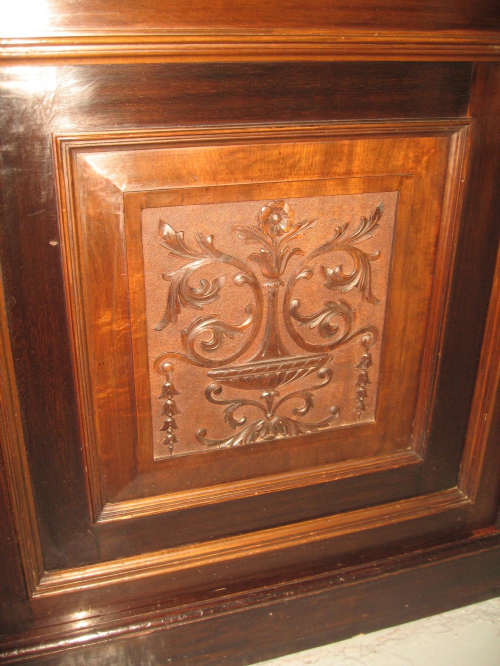 Large mahogany cupboard bookcase View III