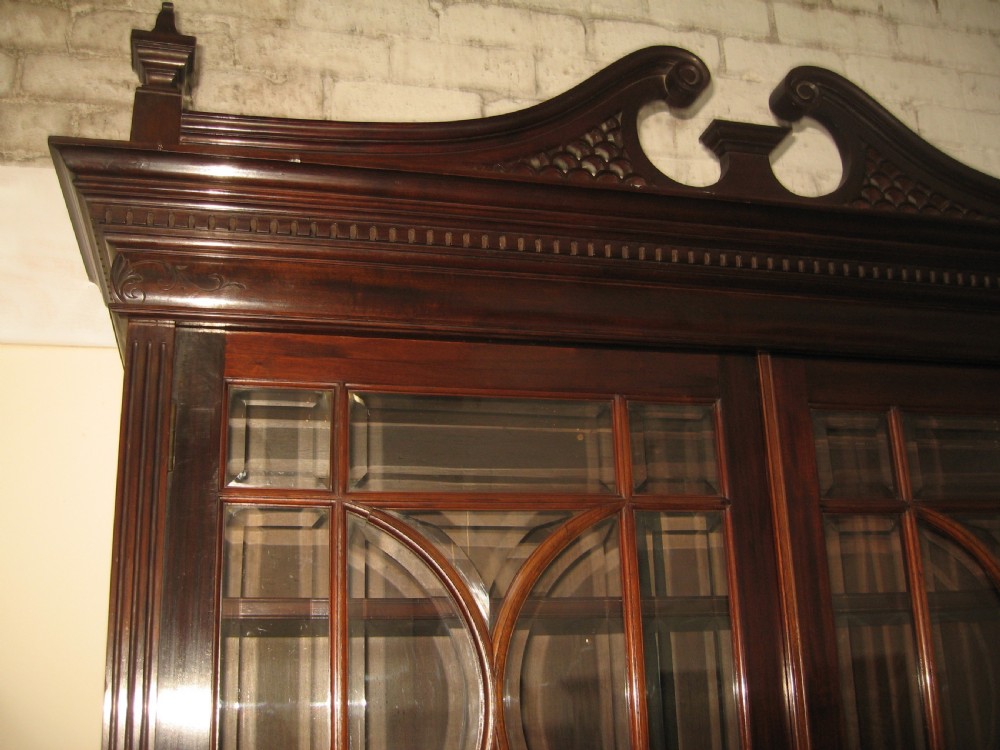 Large mahogany cupboard bookcase View IV