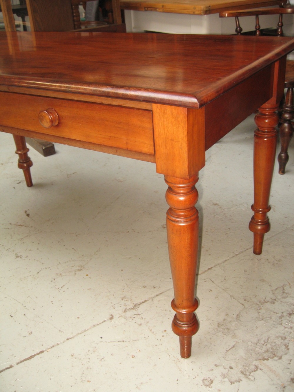 Victorian  Mahogany  two drawer table View VII