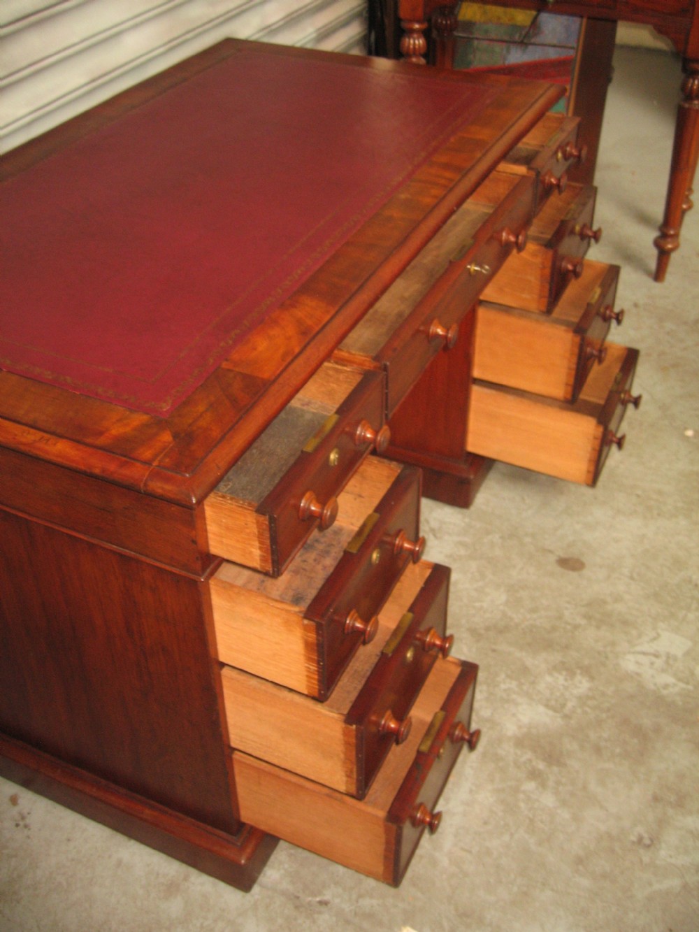 Victorian mahogany desk View VIII