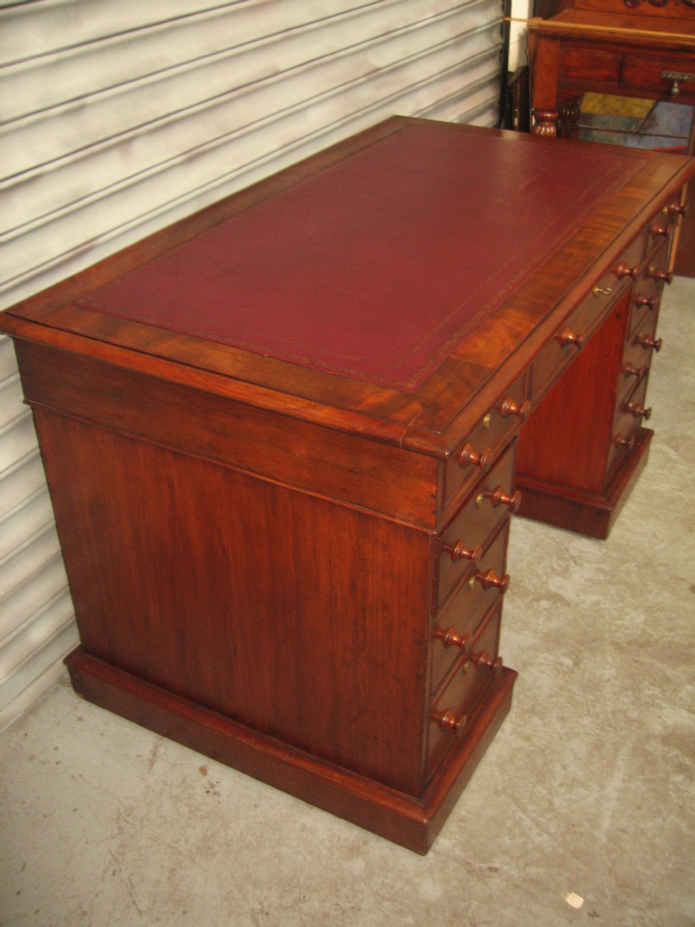 Victorian mahogany desk View XI