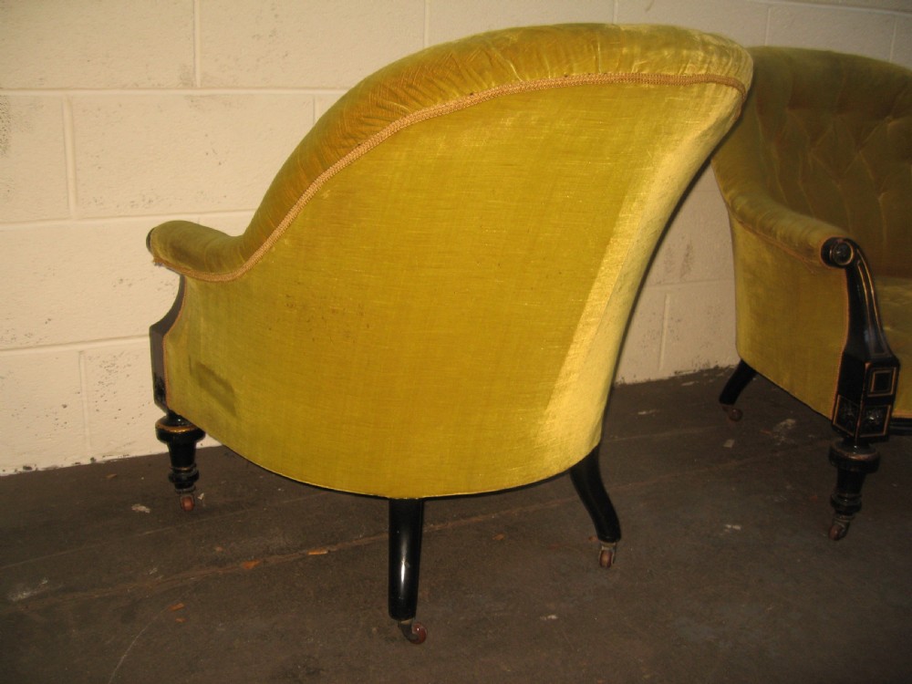 Pair of Victorian arm chairs View VI