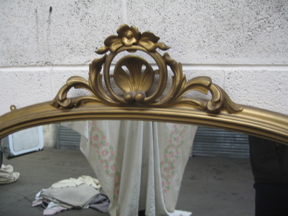Victorian over mantle gilt mirror View II