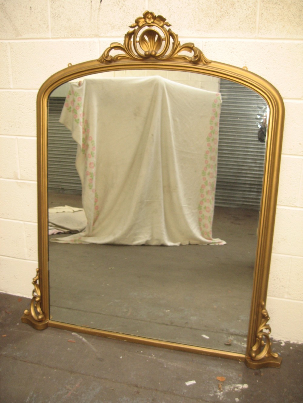 Victorian over mantle gilt mirror View VI
