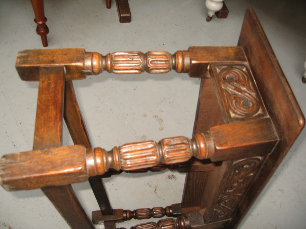 Oak long stool View V