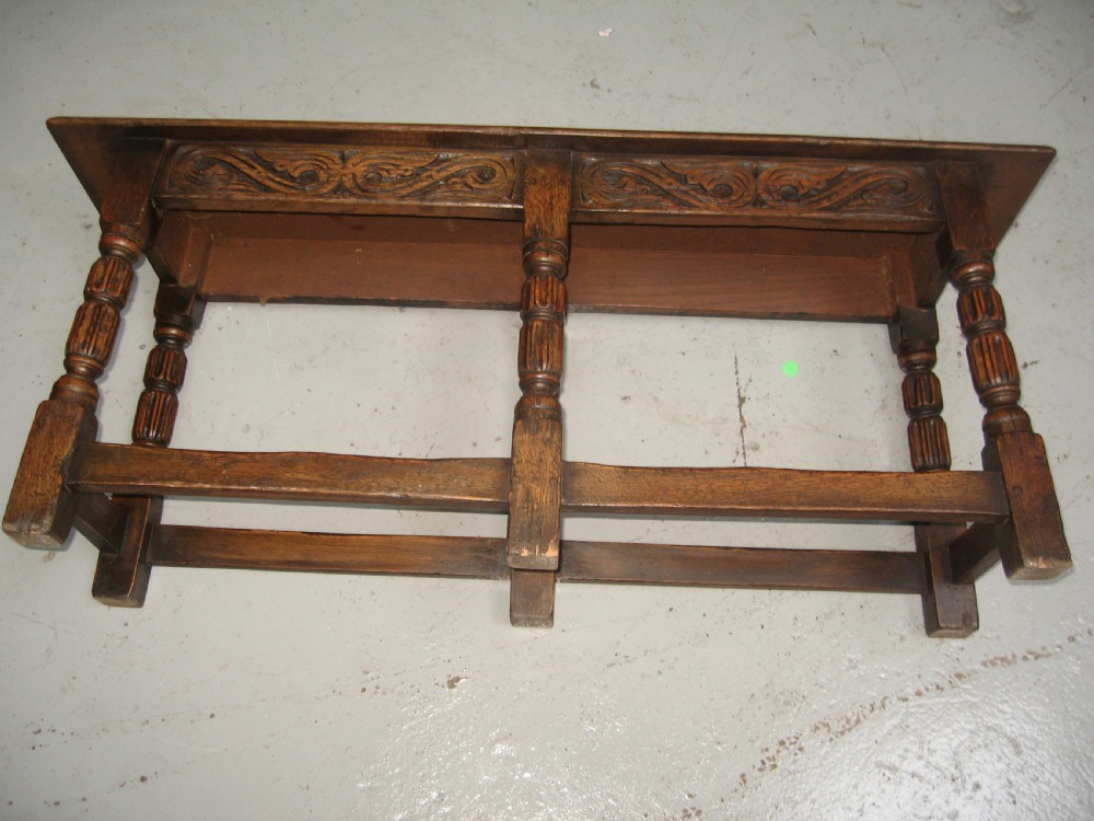 Oak long stool View VI