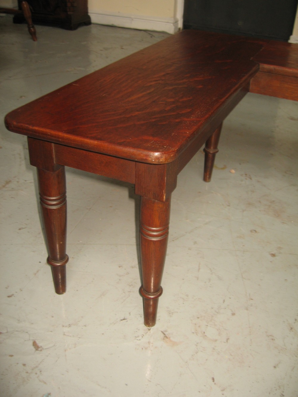 Oak and beech corner stool bench View III
