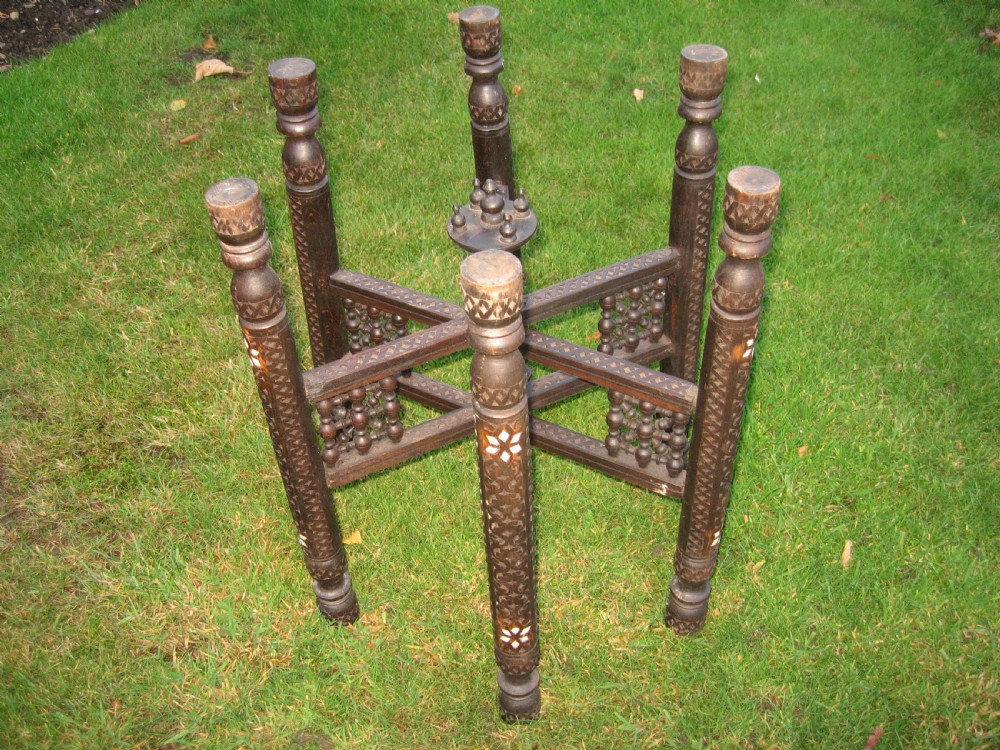 Brass top folding coffee table View VIII