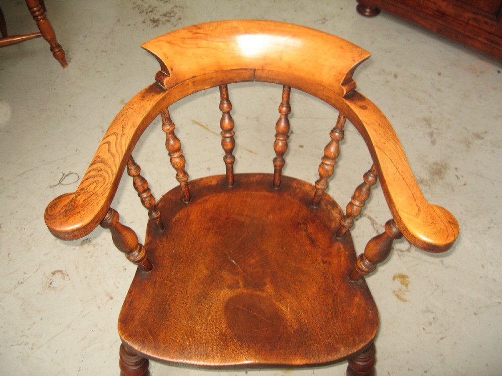 Late victorian smoker bow arm chair View III