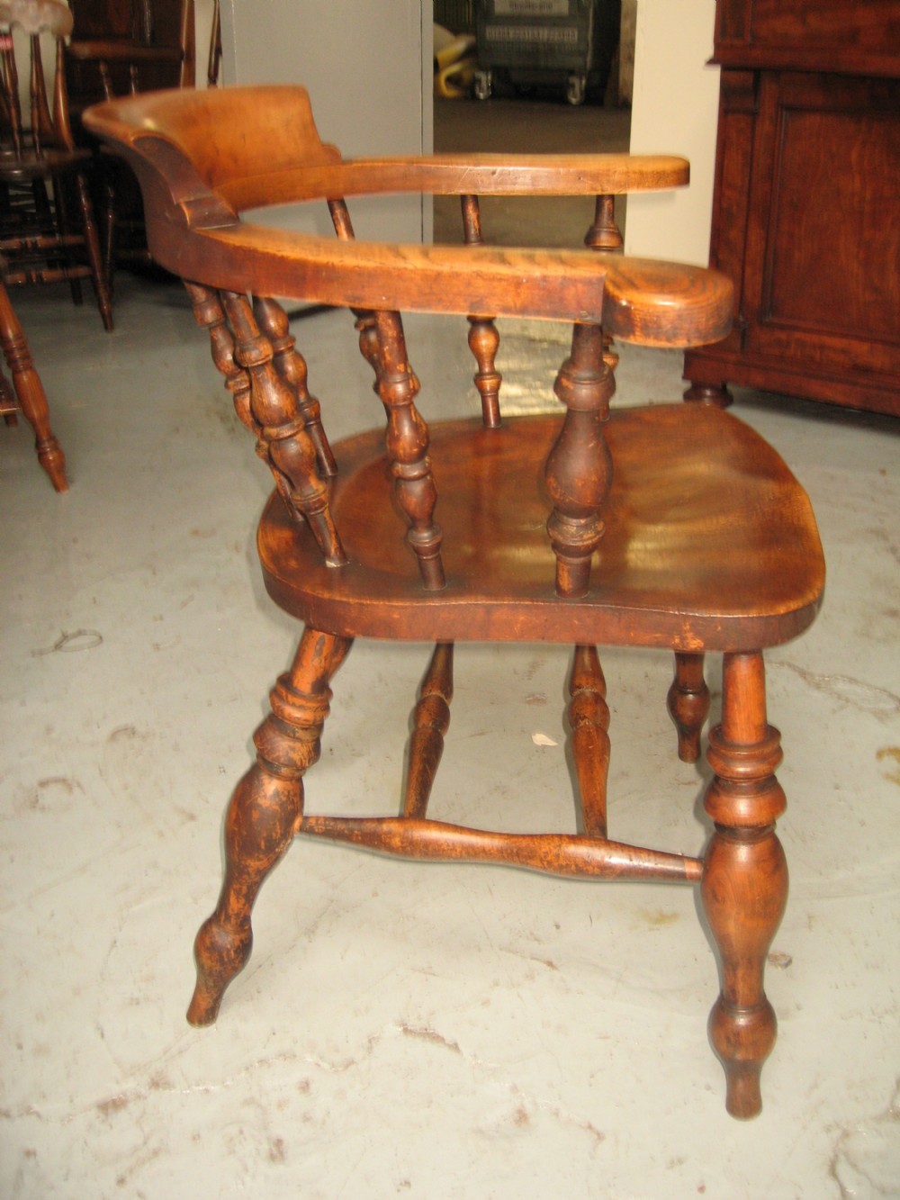 Late victorian smoker bow arm chair View IV