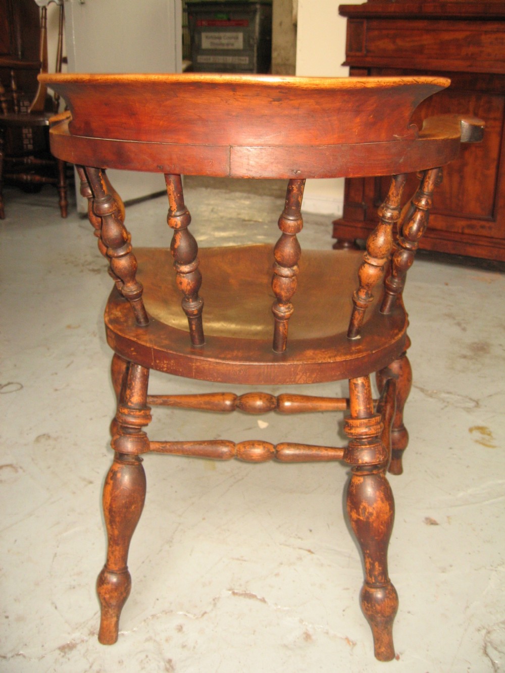 Late victorian smoker bow arm chair View V