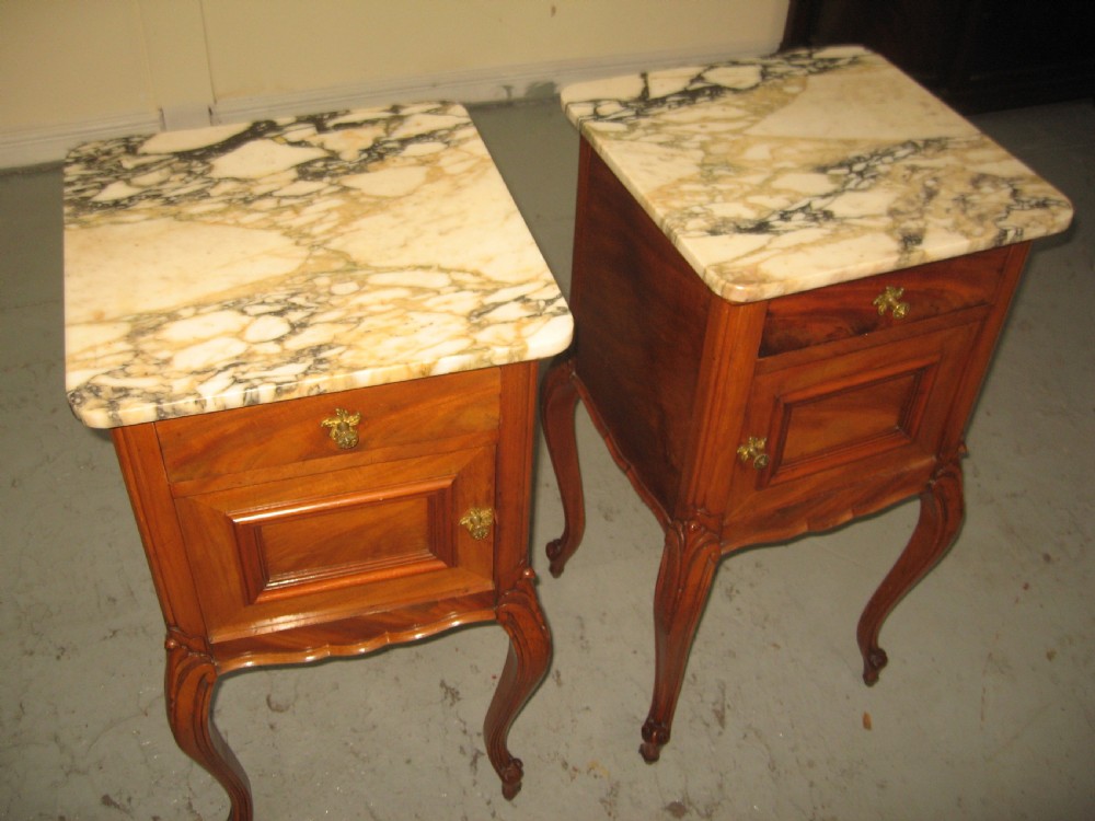Good pair of french bed side cabinets View V