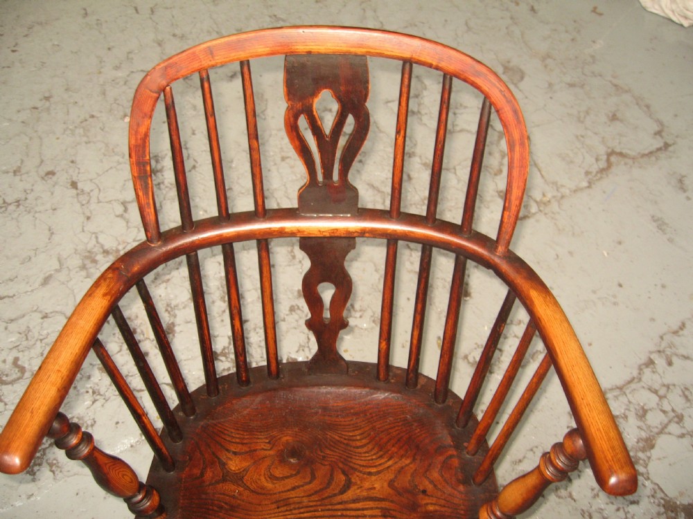 19TH  century ash and elm  low  windsor chair View III