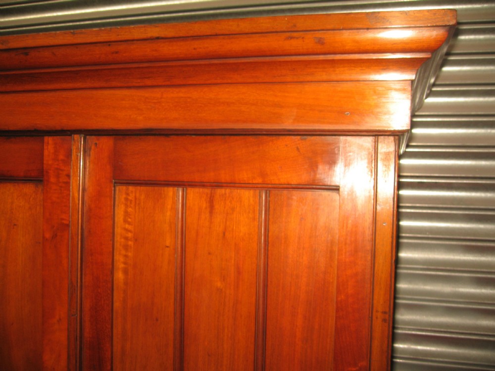 Victorian walnut press ,cupboard on chest. View IV