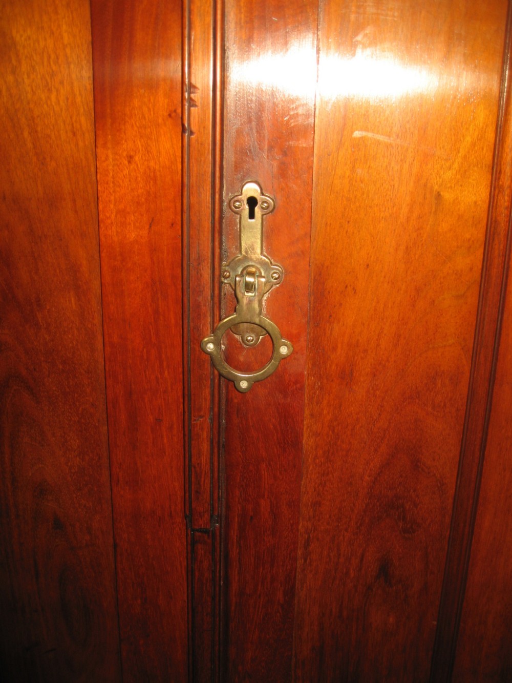 Victorian walnut press ,cupboard on chest. View VI