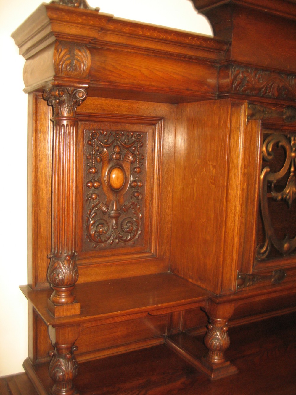 impressive large oak sideboard dresser View V