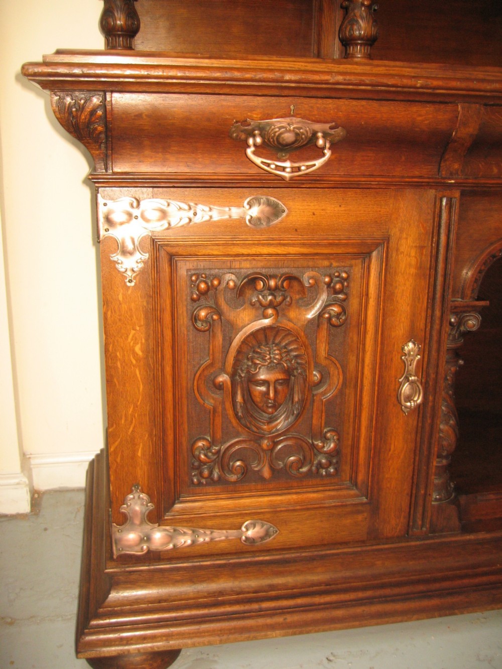 impressive large oak sideboard dresser View VII