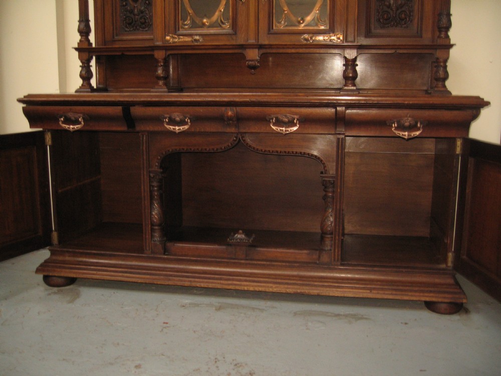 impressive large oak sideboard dresser View IX