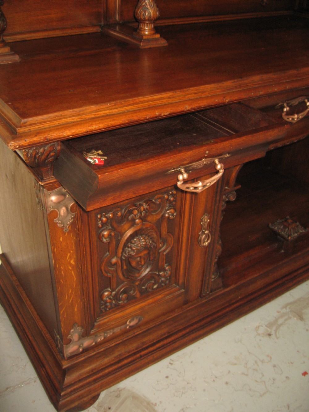 impressive large oak sideboard dresser View X
