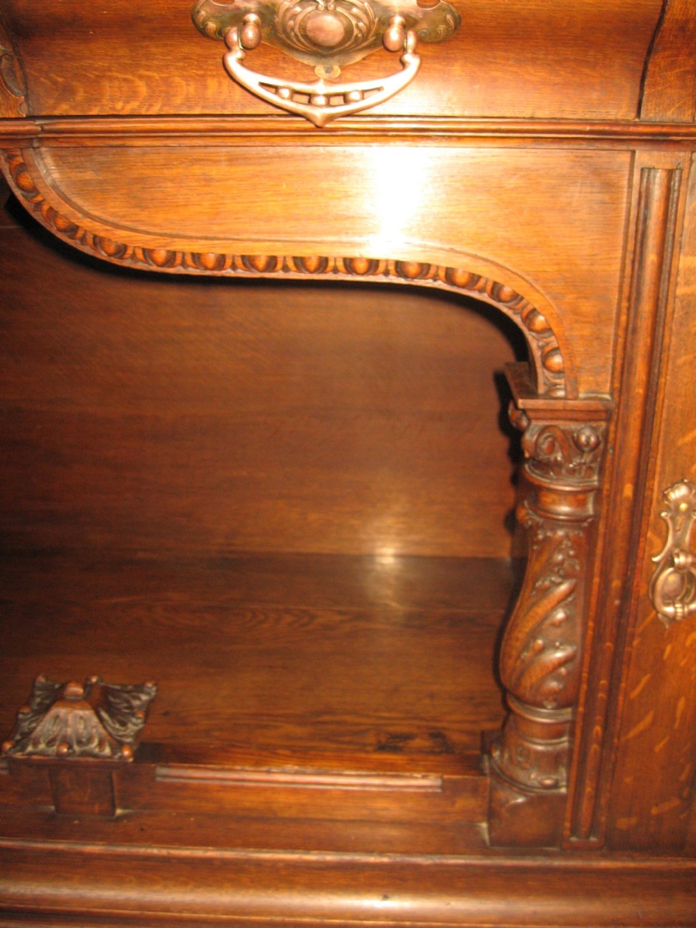 impressive large oak sideboard dresser View XII