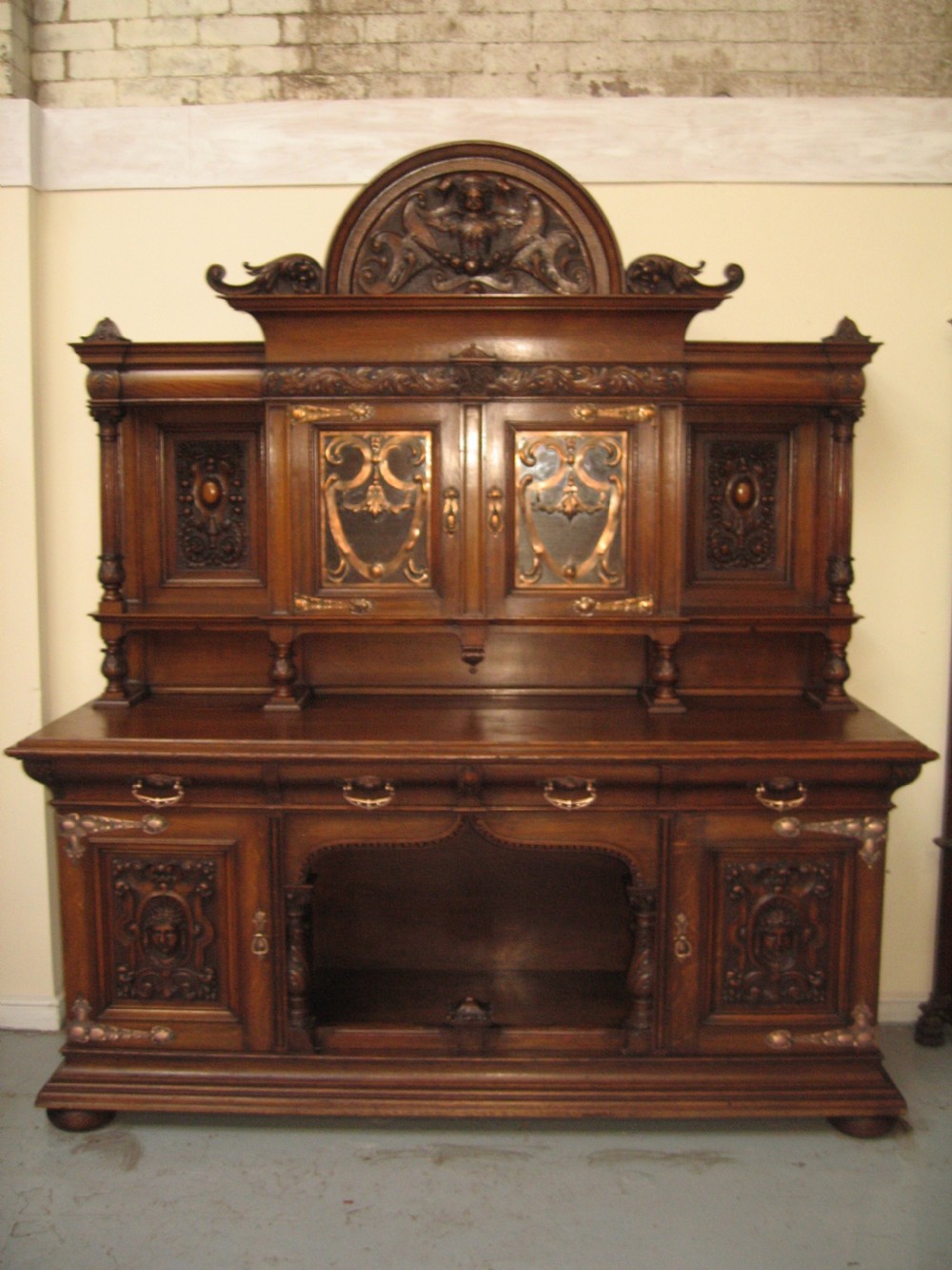 impressive large oak sideboard dresser View XVI