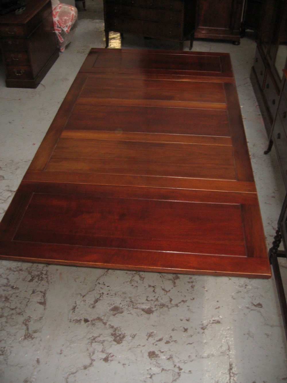 Large mahogany extending dining  View II
