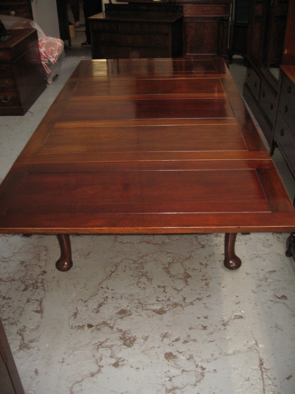 Large mahogany extending dining  View III