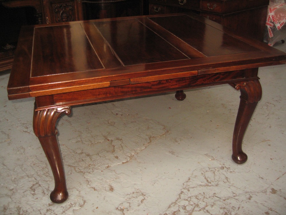 Large mahogany extending dining  View IV