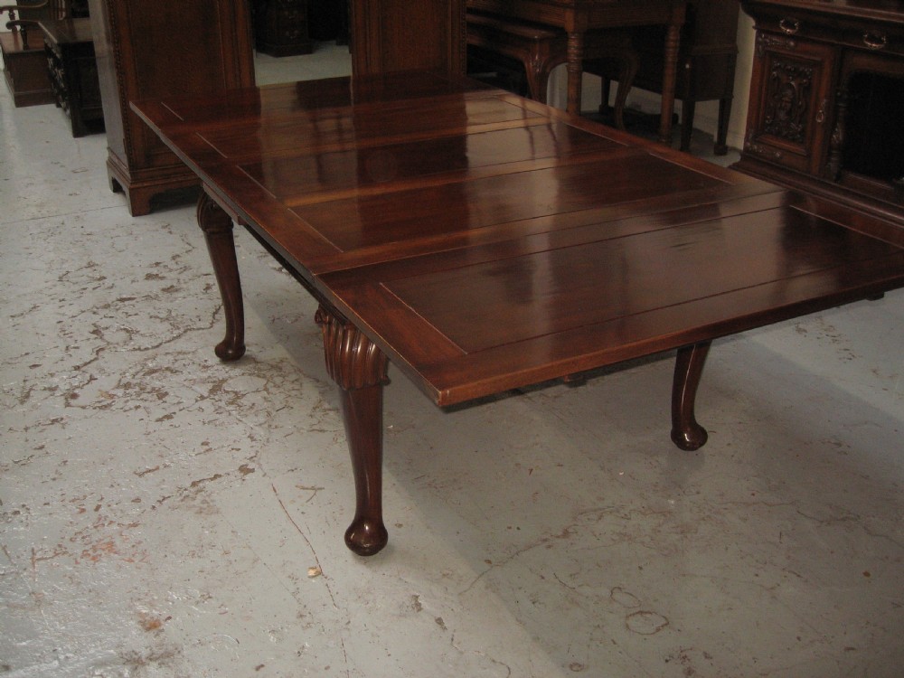 Large mahogany extending dining  View VII