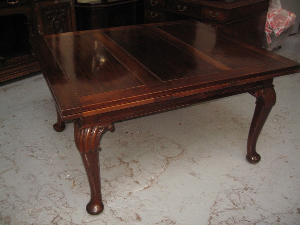 Large mahogany extending dining  View VIII