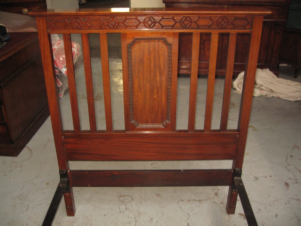 Edwardian mahogany single  bed, View II