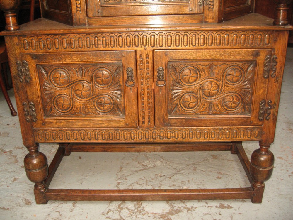 Small size antique style court cupboard View III