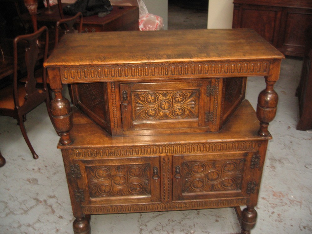 Small size antique style court cupboard View IV