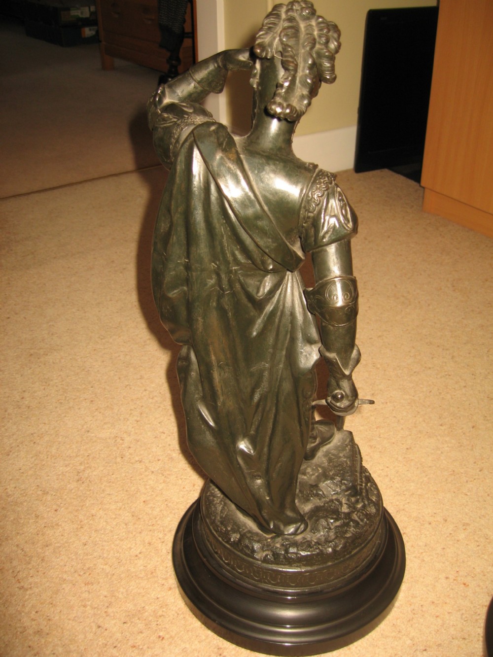 Pair of 19th century metal figures  soldiers View VI