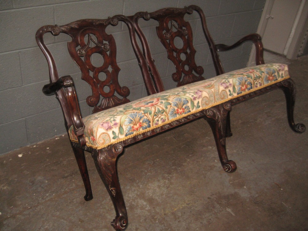 Antique Georgian  style mahogany sofa couch View VIII