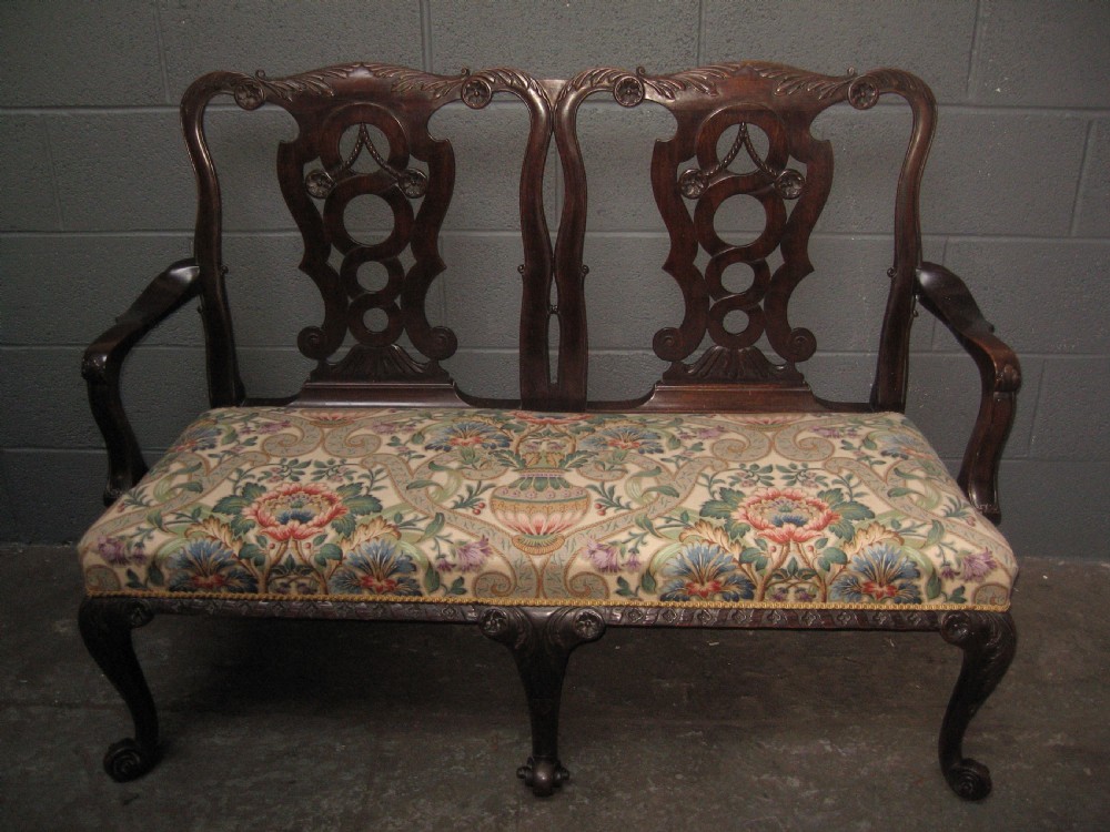 Antique Georgian  style mahogany sofa couch View IX