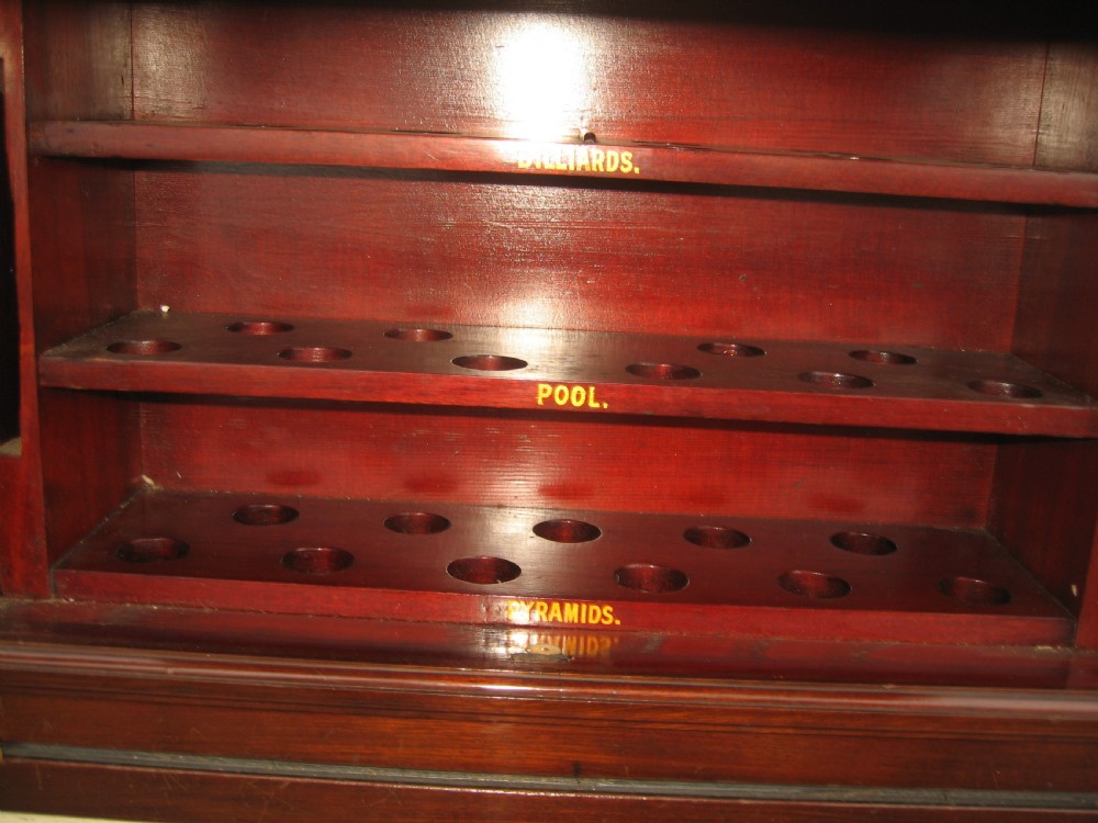 Good mahogany billiards snooker  score board View IX