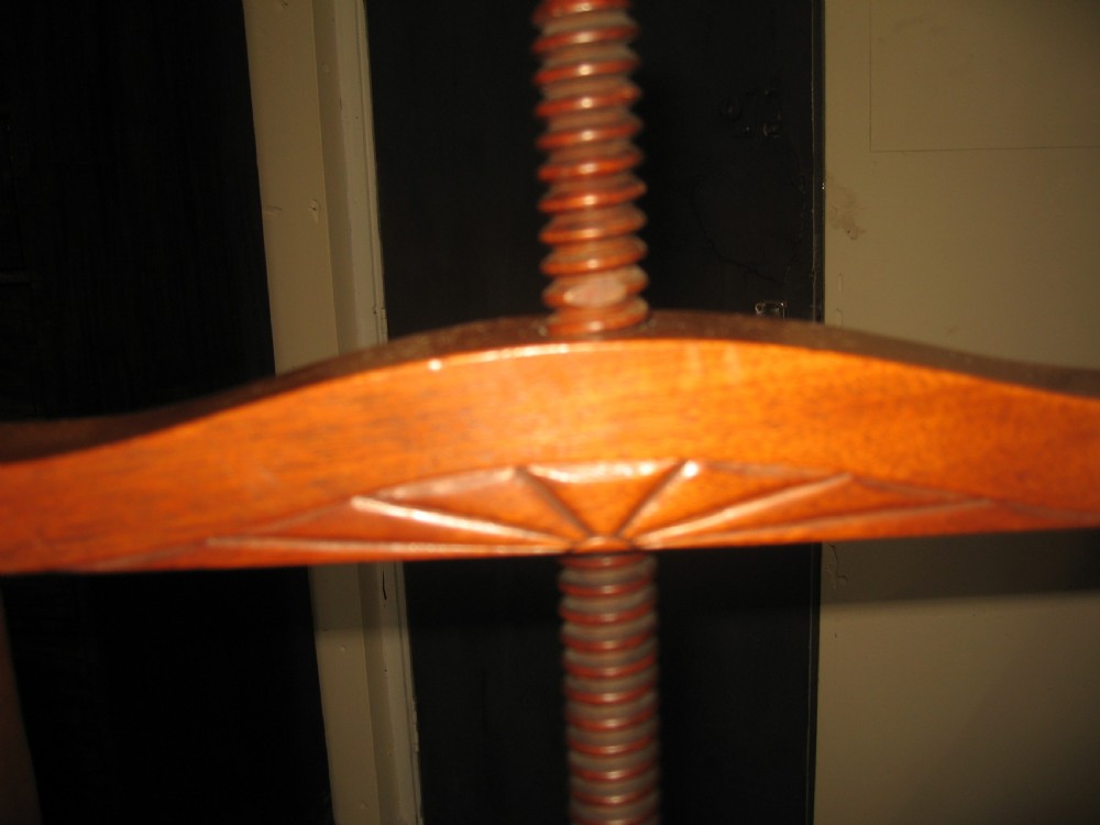 Antique wooden book press View III