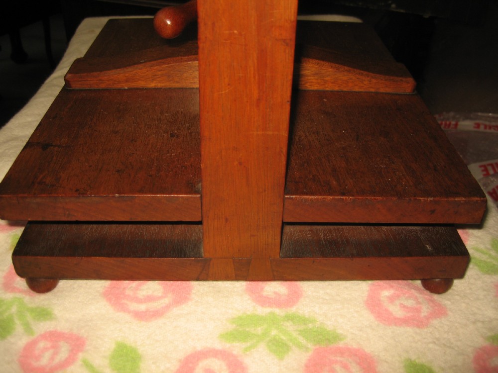 Antique wooden book press View V