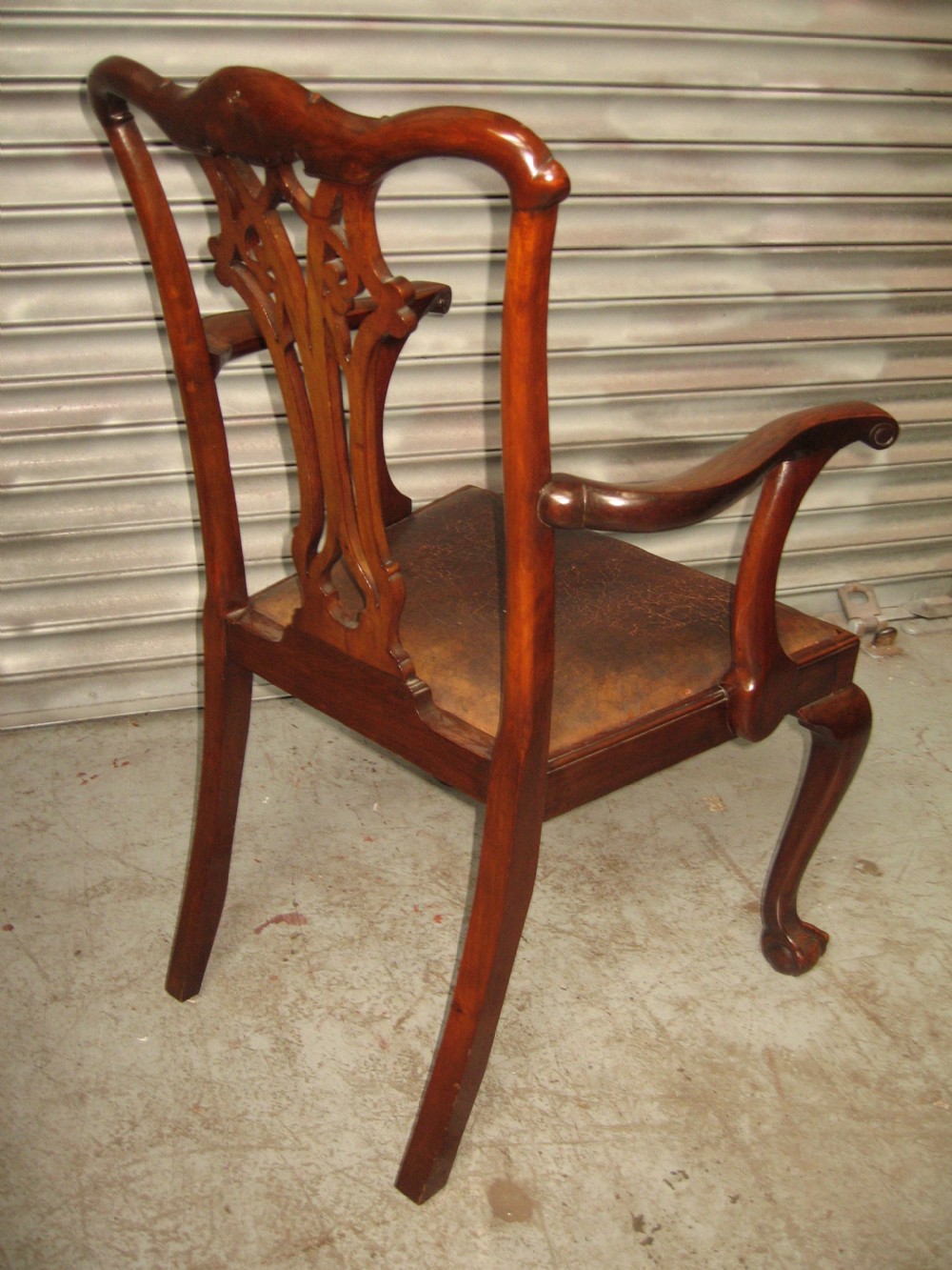Set of  five plus carver chair  Chippendale style chairs. View VII