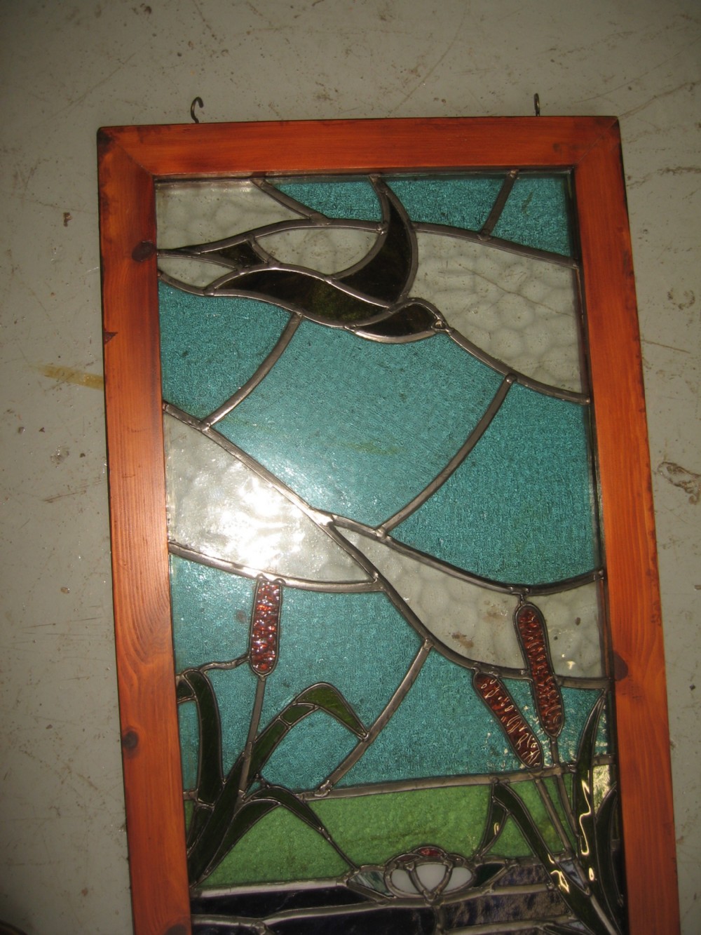 Coloured leaded glass show panel View III