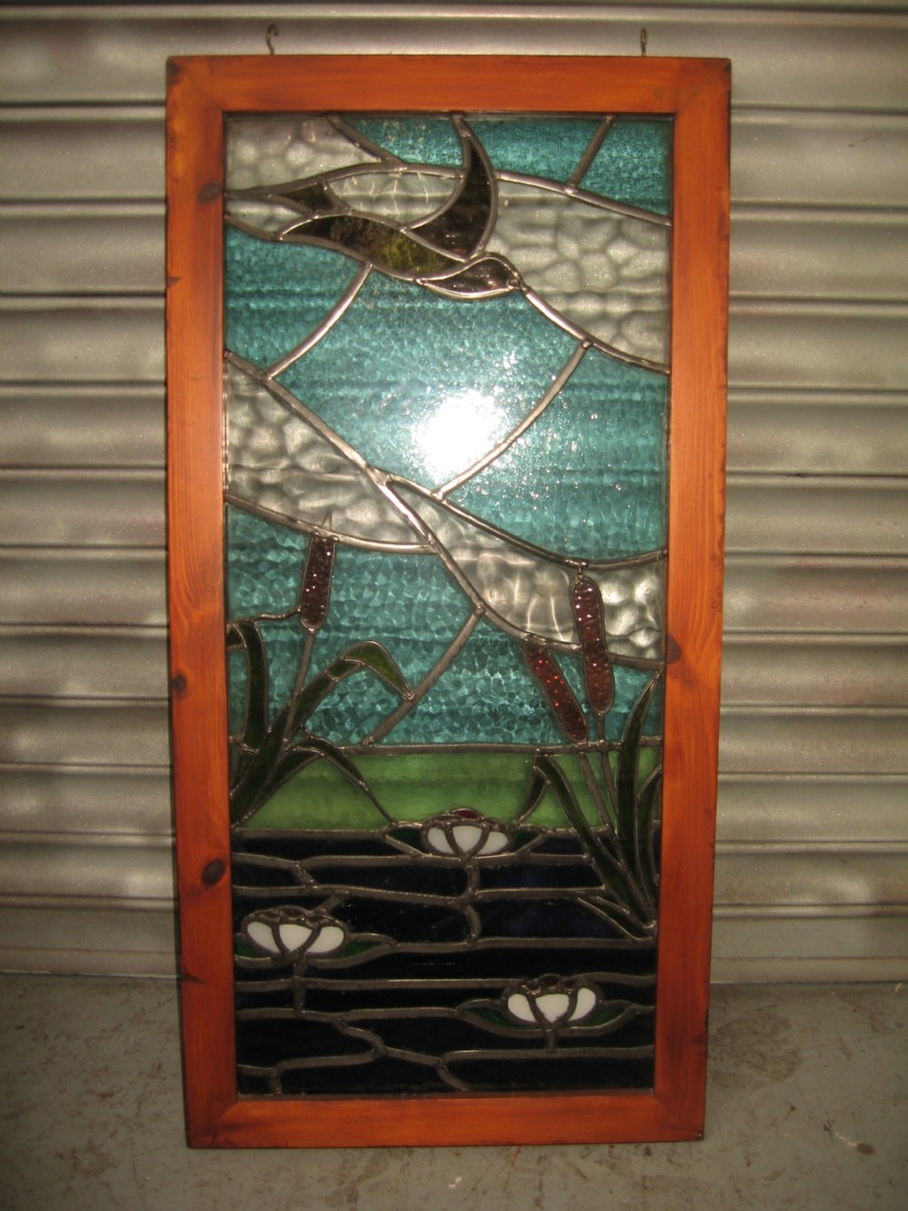 Coloured leaded glass show panel View IV