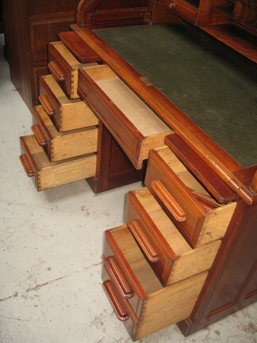 Mahogany roll top desk View VIII