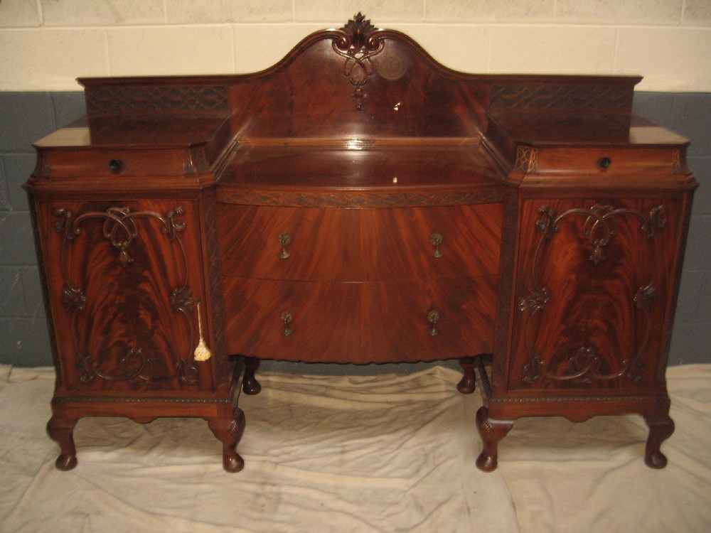 Large  mahogany  server sideboard dresser View XI