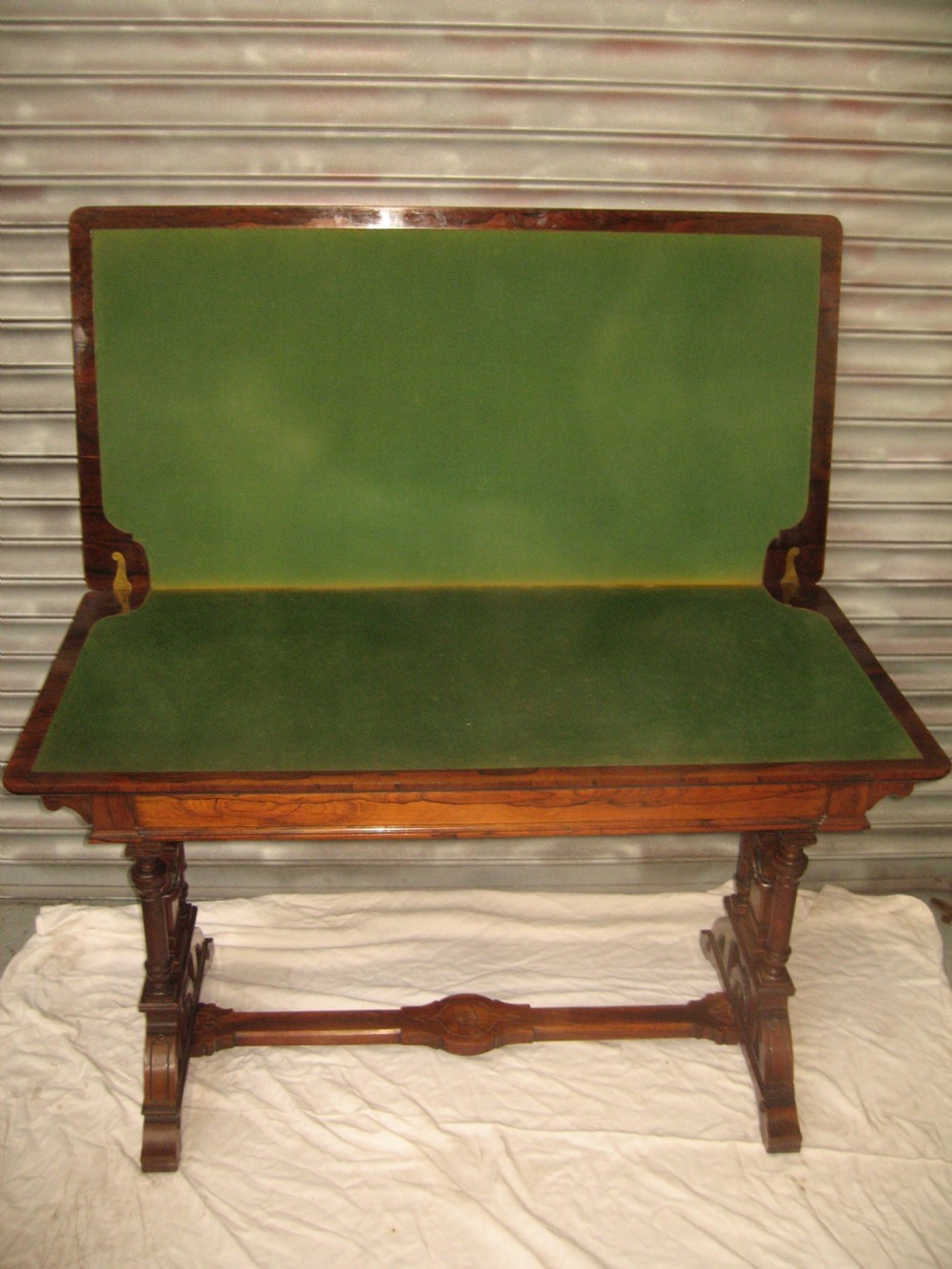 Large size Antique Victorian rosewood card games table