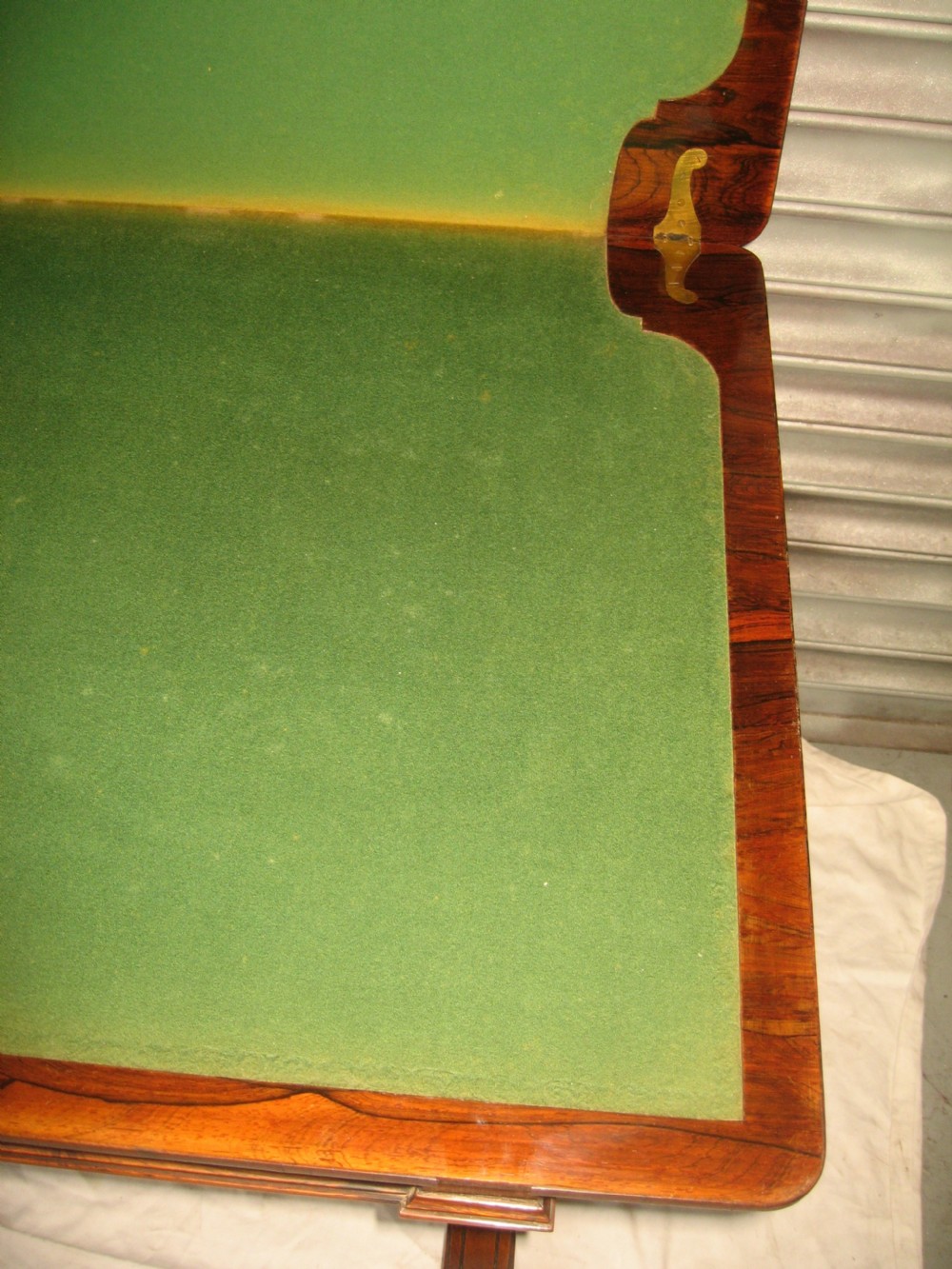 Large size Antique Victorian rosewood card games table View II