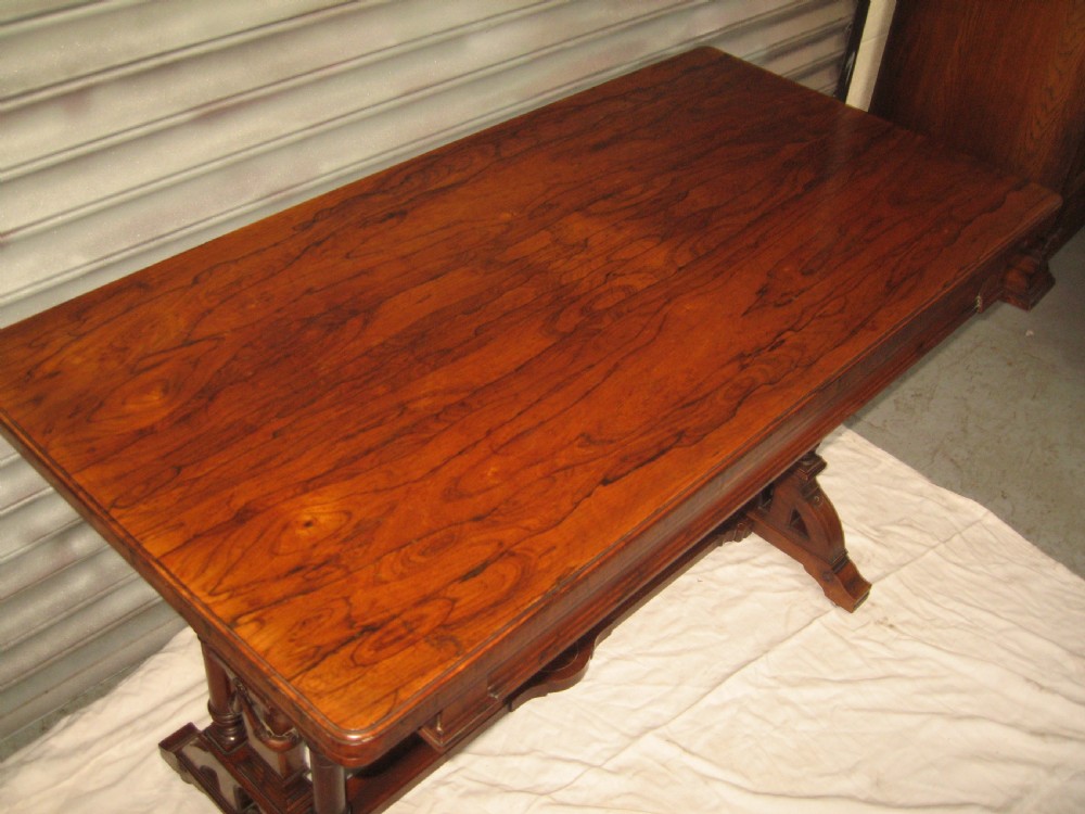 Large size Antique Victorian rosewood card games table View V
