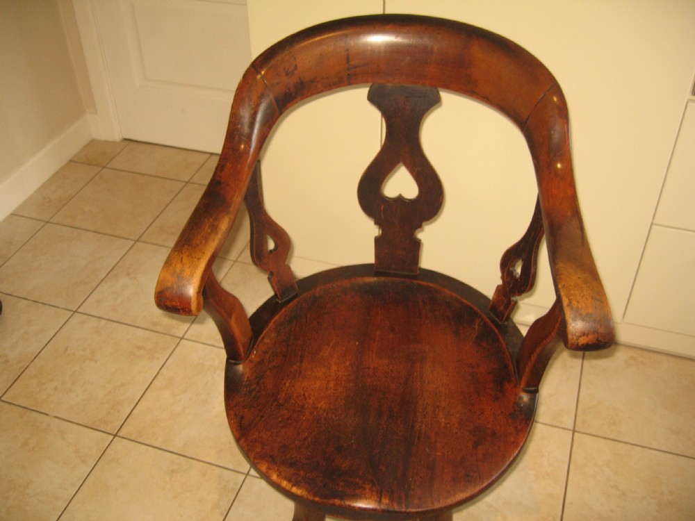 Late Victorian swivel office arm chair View III